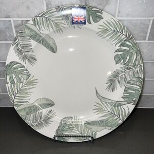 NWT 2 Queen's Churchill Eden 12" Charger Platter Plate Earthenware, Made-England